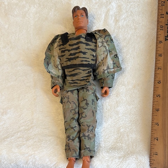 G.I. Joe 11.5" Action Man Max Steel Figure 1998 Doll Mattel Camo Outfit Vintage - Picture 4 of 7